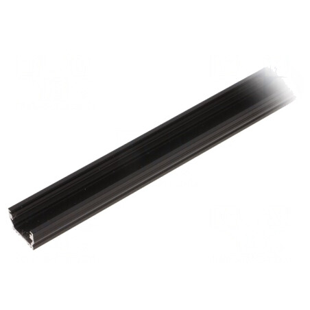 Profil negru aluminiu pentru module LED 2m UNI12 de suprafață | Electronic-mag.ro | Componente Electronice
