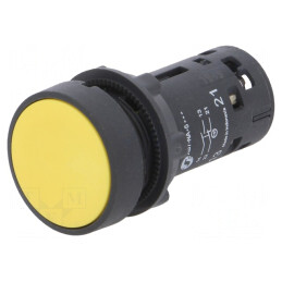 Comutator 22mm Acționare Prin Apăsare 1NC/1NO | Electronic-mag.ro | Componente Electronice