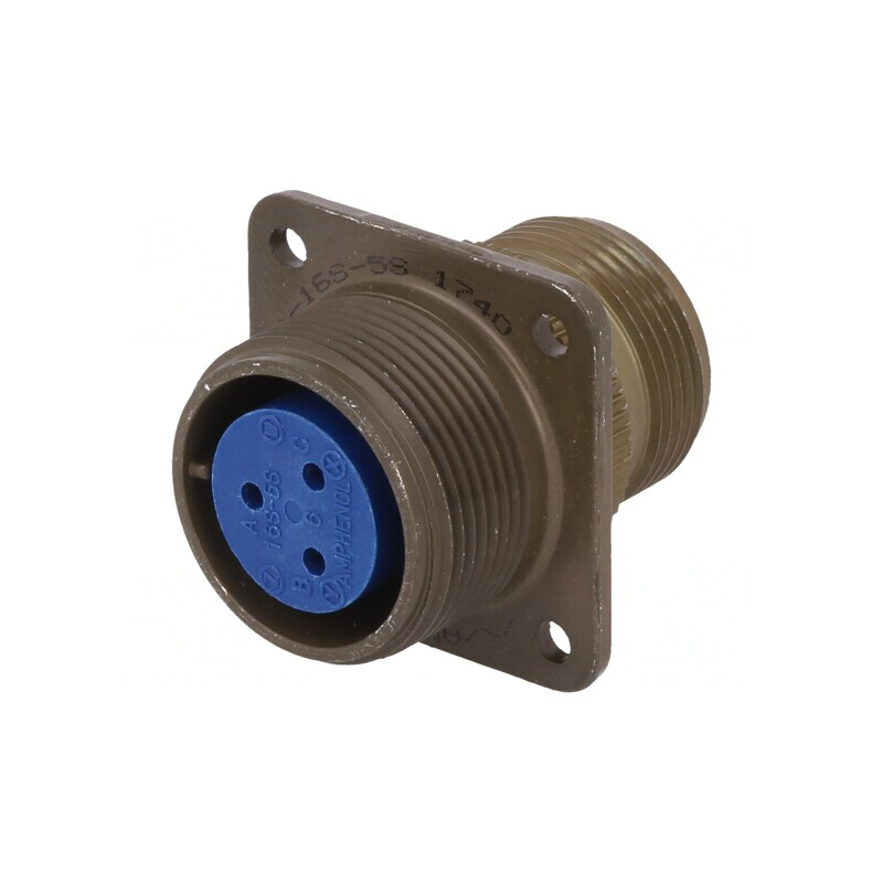 Conector Circular 16S Aluminiu Oliv | Electronic-mag.ro | Componente Electronice
