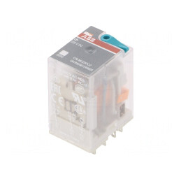 Releu Electromagnetic DPDT 220VDC 12A | Electronic-mag.ro | Componente Electronice