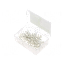 Set 100 LED-uri THT 3mm Alb Natural 3V 20mA | Electronic-mag.ro | Componente Electronice