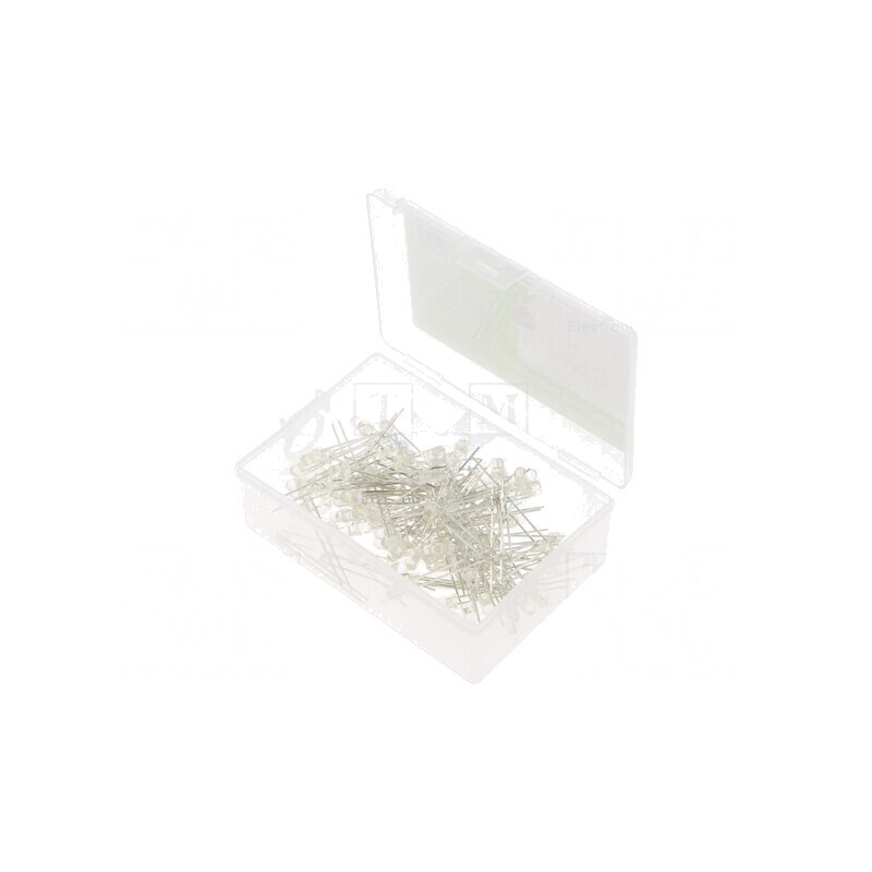 Set 100 LED-uri THT 3mm Alb Natural 3V 20mA | Electronic-mag.ro | Componente Electronice