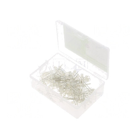 Set 100 LED-uri THT 3mm Alb Natural 3V 20mA | Electronic-mag.ro | Componente Electronice
