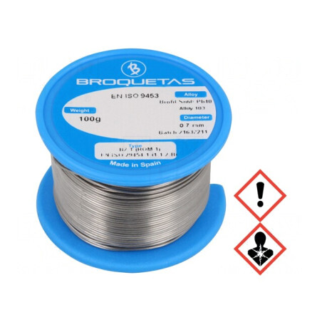 Sârmă de lipit cu plumb 0,7mm 0,1kg | Electronic-mag.ro | Componente Electronice