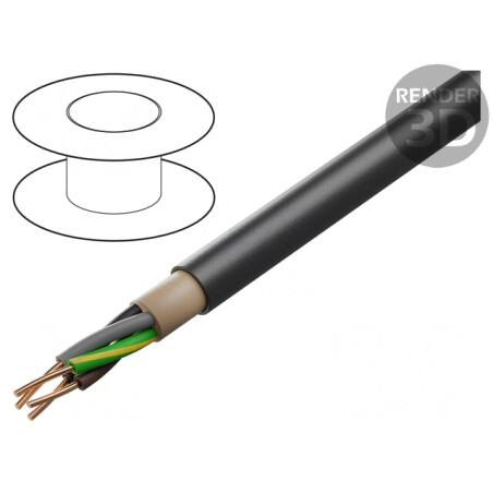 Cablu Electric NYY 4G6mm2 Cu PVC Negru | Electronic-mag.ro | Componente Electronice