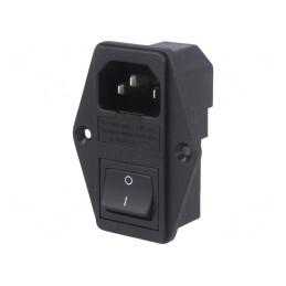 Conector Alimentare AC Soclu Tată 10A 250V | Electronic-mag.ro | Componente Electronice