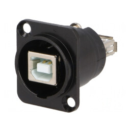 Adaptor USB 2.0 Metalic Soclu A-B | Electronic-mag.ro | Componente Electronice
