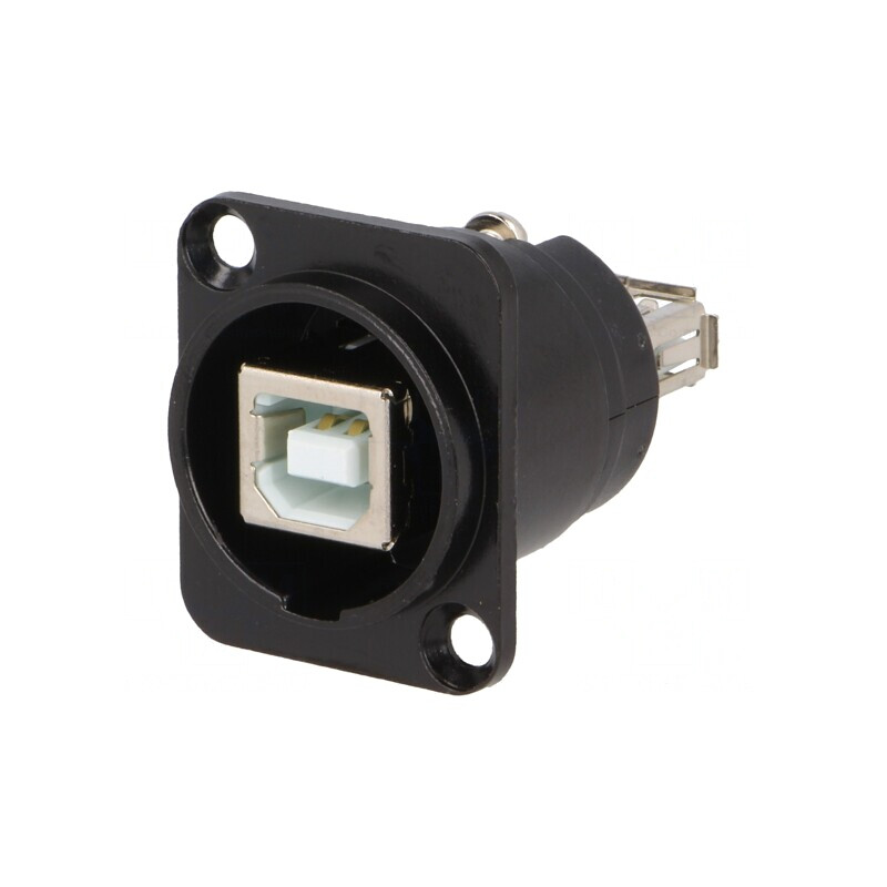 Adaptor USB 2.0 Metalic Soclu A-B | Electronic-mag.ro | Componente Electronice