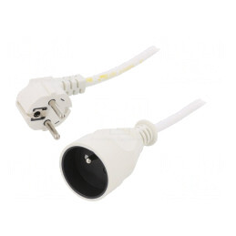 Prelungitor Alimentare 3m Alb 1 Priză 16A | Electronic-mag.ro | Componente Electronice