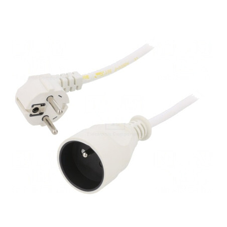 Prelungitor Alimentare 3m Alb 1 Priză 16A | Electronic-mag.ro | Componente Electronice