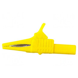 Bornă Crocodil 30A 1kV Galbenă 19mm | Electronic-mag.ro | Componente Electronice