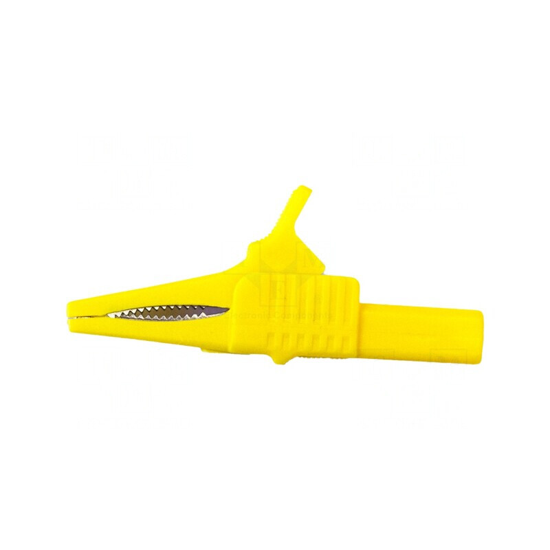 Bornă Crocodil 30A 1kV Galbenă 19mm | Electronic-mag.ro | Componente Electronice