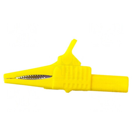 Bornă Crocodil 30A 1kV Galbenă 19mm | Electronic-mag.ro | Componente Electronice