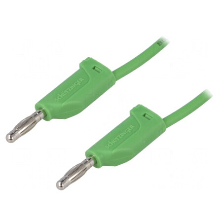 Cablu de măsurare 16A 4mm verde | Electronic-mag.ro | Componente Electronice