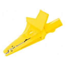 Bornă crocodil galbenă 36A 32mm 1kV | Electronic-mag.ro | Componente Electronice