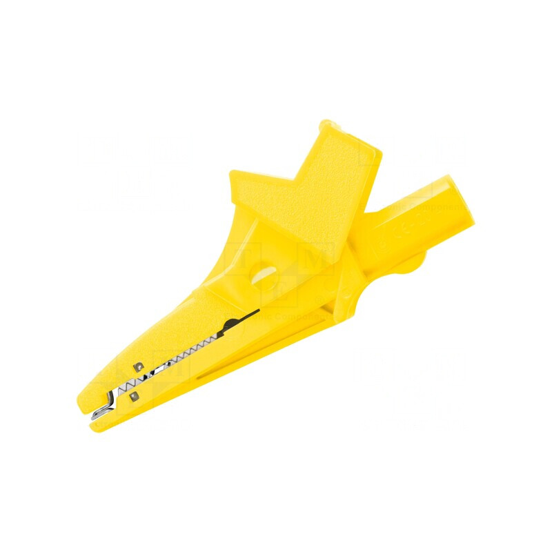 Bornă crocodil galbenă 36A 32mm 1kV | Electronic-mag.ro | Componente Electronice