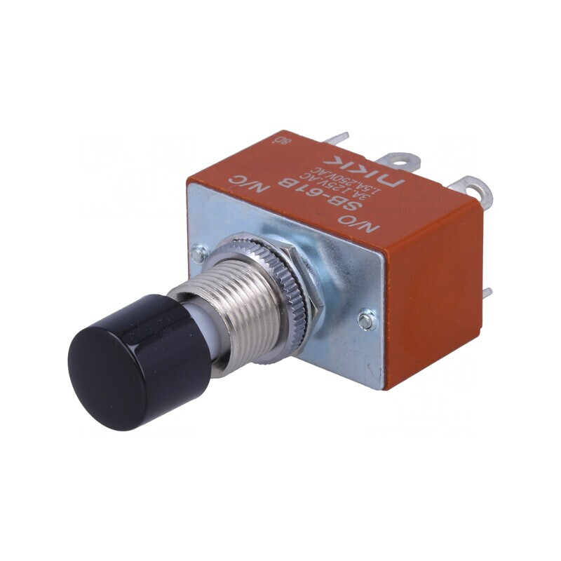 Comutator Apăsare 2 Pozitii SPST 3A 125VAC | Electronic-mag.ro | Componente Electronice