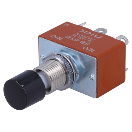 Comutator Apăsare 2 Pozitii SPST 3A 125VAC | Electronic-mag.ro | Componente Electronice