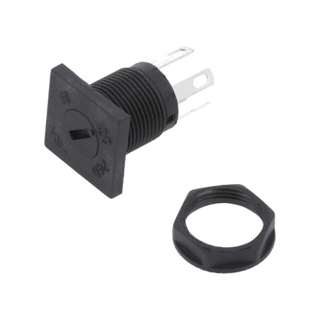 Comutator Rotativ 2 Poz SPDT 6.3A 120VAC Panou | Electronic-mag.ro | Componente Electronice