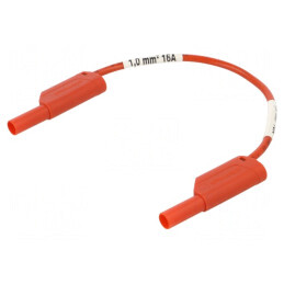 Cablu măsurare 16A mufă banană 4 mm ambele părți | Electronic-mag.ro | Componente Electronice