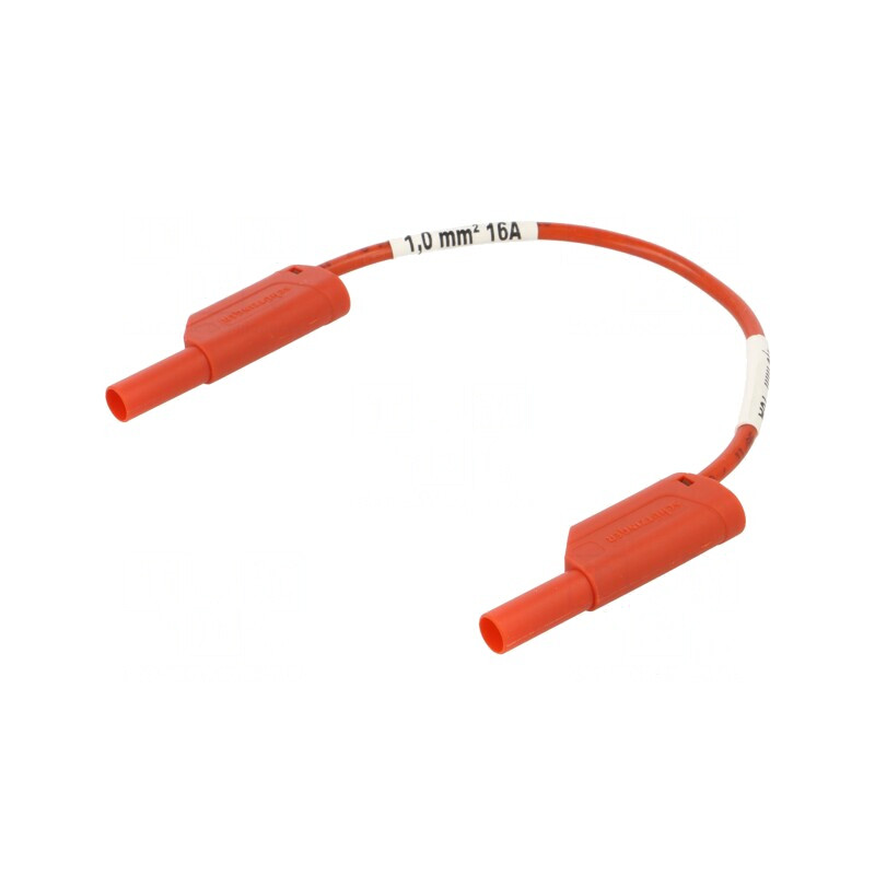 Cablu măsurare 16A mufă banană 4 mm ambele părți | Electronic-mag.ro | Componente Electronice