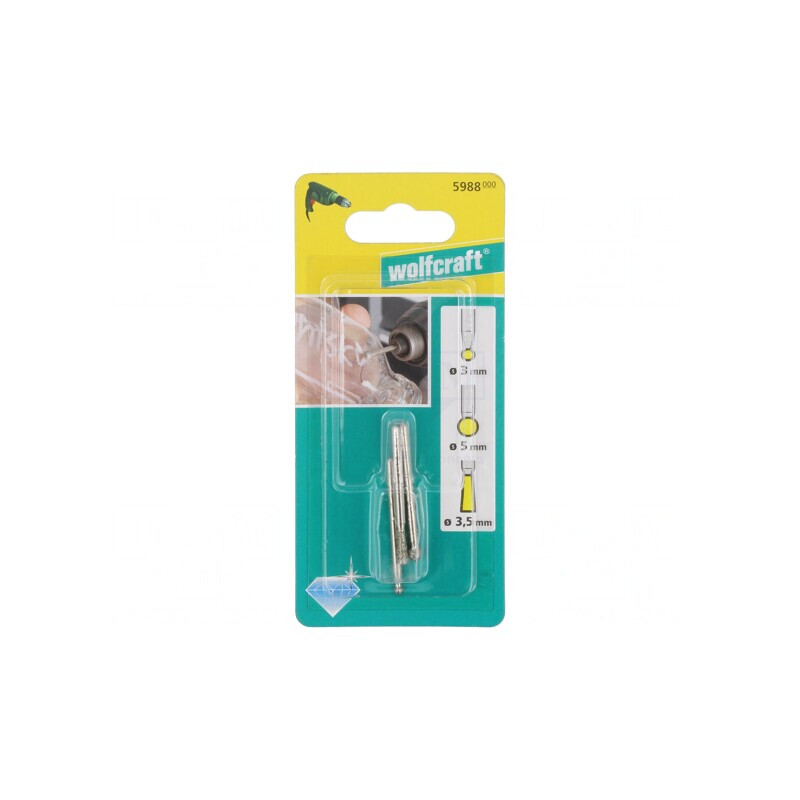 Disc abraziv cu tijă 3mm, set 3 buc. | Electronic-mag.ro | Componente Electronice