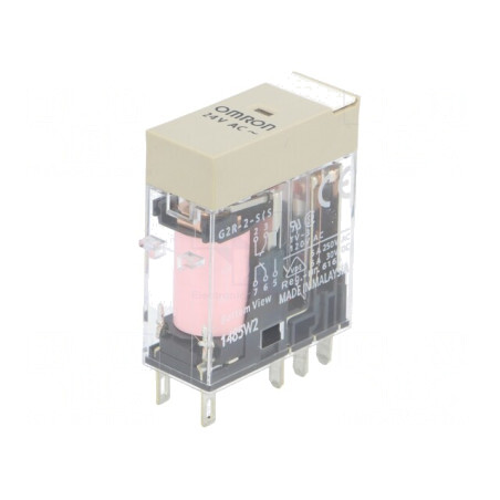 Releu Electromagnetic DPDT 24VAC 5A | Electronic-mag.ro | Componente Electronice