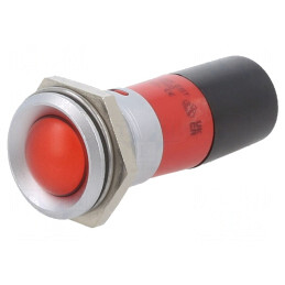 Lampă de control LED roșie 230V Ø22mm | Electronic-mag.ro | Componente Electronice