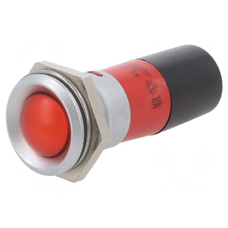 Lampă de control LED roșie 230V Ø22mm | Electronic-mag.ro | Componente Electronice