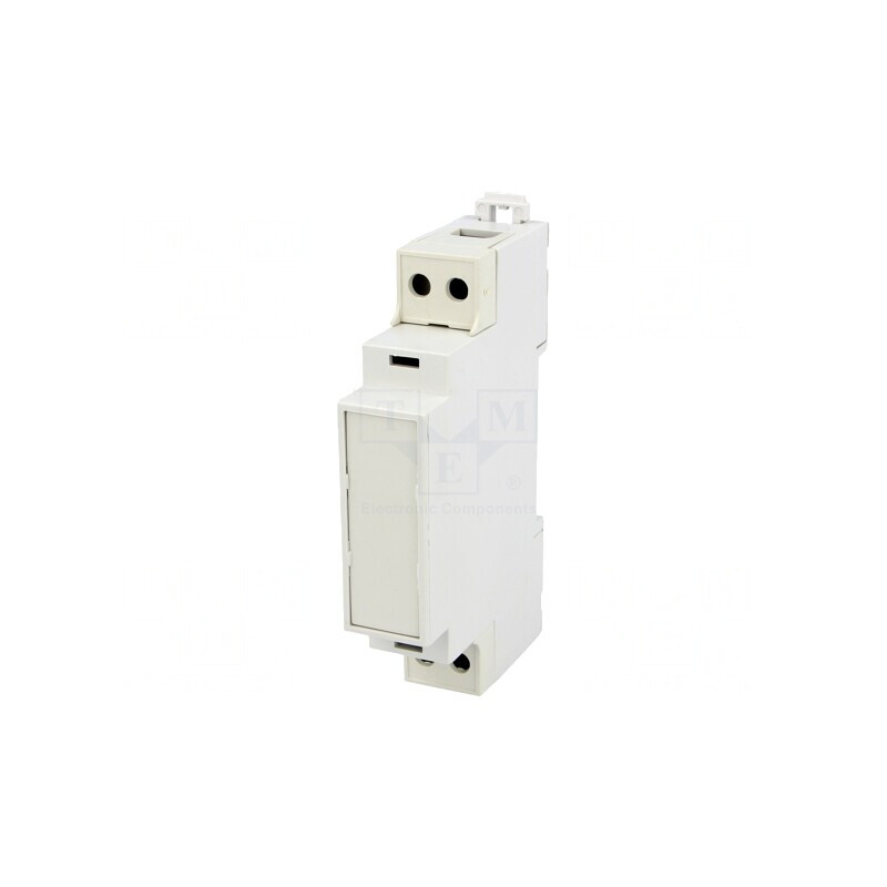 Carcasă pentru șină DIN gri 90mm 17,5mm 53mm | Electronic-mag.ro | Componente Electronice