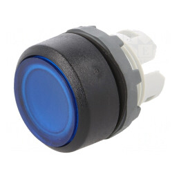 Comutator Apăsare 22mm Albastru | Electronic-mag.ro | Componente Electronice