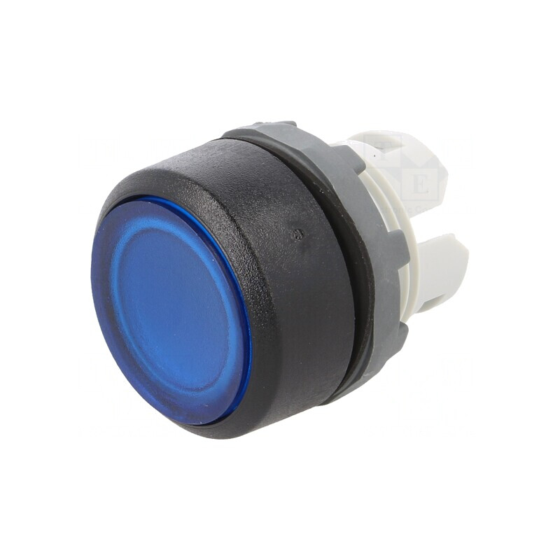 Comutator Apăsare 22mm Albastru | Electronic-mag.ro | Componente Electronice
