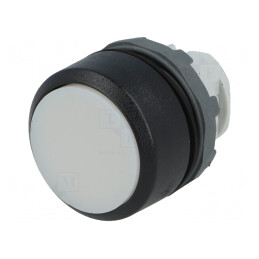 Comutator apăsare 22mm alb MLB-1 | Electronic-mag.ro | Componente Electronice