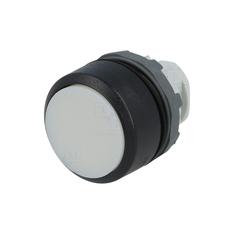 Comutator apăsare 22mm alb MLB-1 | Electronic-mag.ro | Componente Electronice