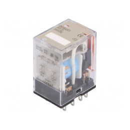 Releu Electromagnetic DPDT 24VDC 10A | Electronic-mag.ro | Componente Electronice