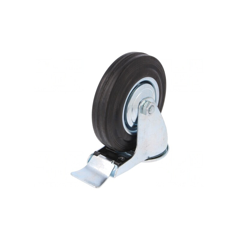 Roată Transport 125mm 100kg Guma | Electronic-mag.ro | Componente Electronice