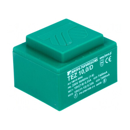 Transformator încapsulat 10VA 230V 15V 333mA | Electronic-mag.ro | Componente Electronice