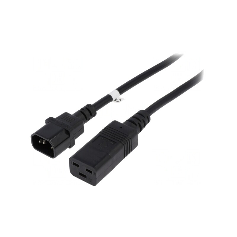 Cablu Prelungitor IEC C14 la IEC C19 2m Negru 10A 250V | Electronic-mag.ro | Componente Electronice Cablu Prelungitor IEC C14 la IEC C19 2m Negru 10A 250V | Electronic-mag.ro | Componente Electronice