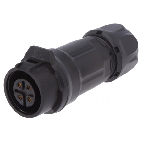 Conector Circular Mufă Mamă 4 PIN Aurit 10A | Electronic-mag.ro | Componente Electronice