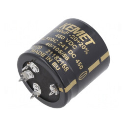 Condensator electrolitic 240uF 450V SNAP-IN | Electronic-mag.ro | Componente Electronice