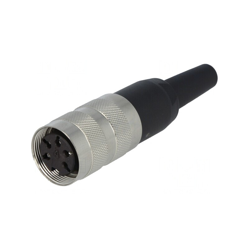 Conector M16 Mufă Mamă 5PIN 5A 300V Drept | Electronic-mag.ro | Componente Electronice