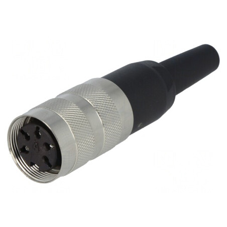 Conector M16 Mufă Mamă 5PIN 5A 300V Drept | Electronic-mag.ro | Componente Electronice