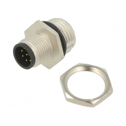 Soclu M12 8 pini tată DeviceNet CANopen IP68 | Electronic-mag.ro | Componente Electronice