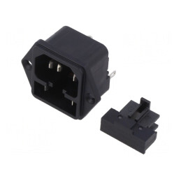 Conector Alimentare AC 10A 250V IEC 60320 | Electronic-mag.ro | Componente Electronice