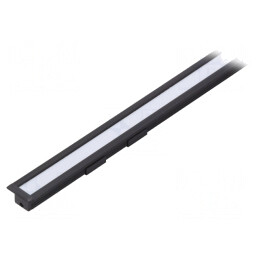 Profil Aluminiu Negru LED 1m SMART-IN10 | Electronic-mag.ro | Componente Electronice