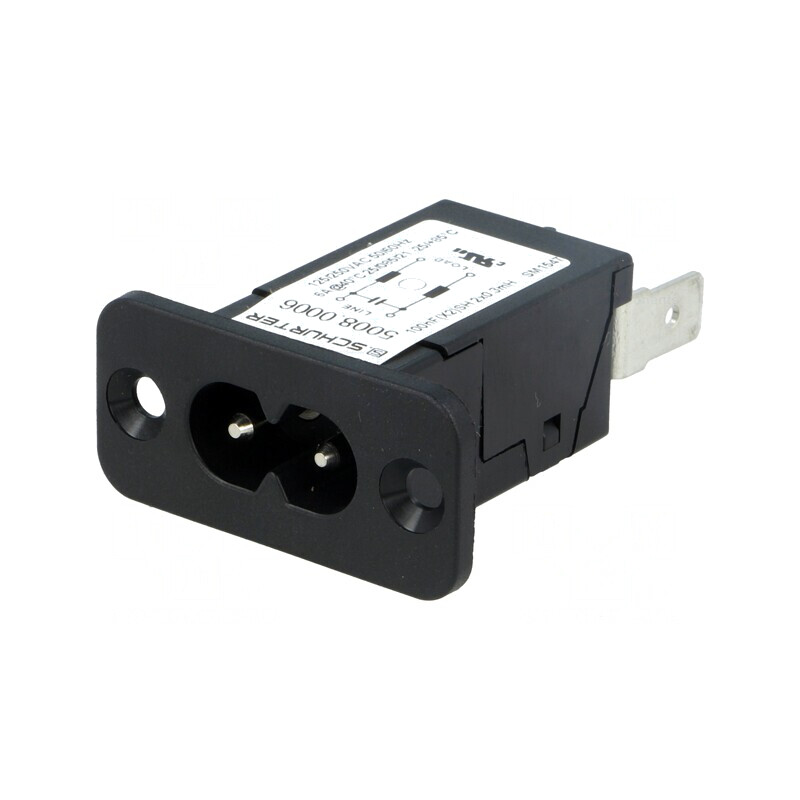 Conector alimentare AC soclu tată 2.5A 250V | Electronic-mag.ro | Componente Electronice
