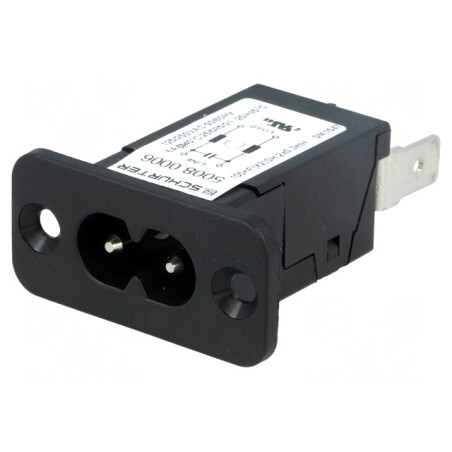 Conector alimentare AC soclu tată 2.5A 250V | Electronic-mag.ro | Componente Electronice