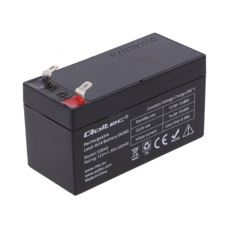 Baterie AGM 12V 1.3Ah Fără Întreținere | Electronic-mag.ro | Componente Electronice