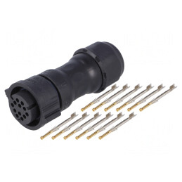 Mufă Circulară pe Cablu 12 Pin IP68 Mamă | Electronic-mag.ro | Componente Electronice