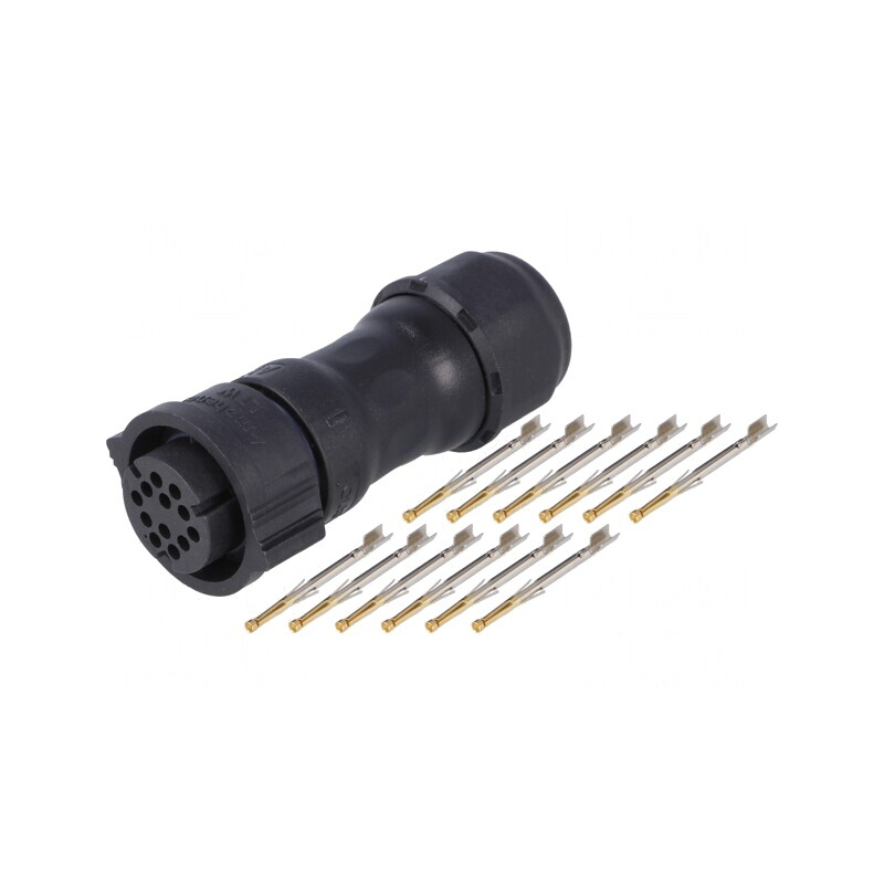 Mufă Circulară pe Cablu 12 Pin IP68 Mamă | Electronic-mag.ro | Componente Electronice